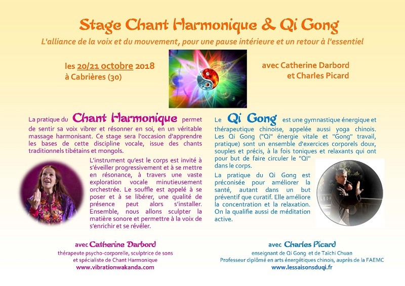 stage Chant harmonique & Qi gong