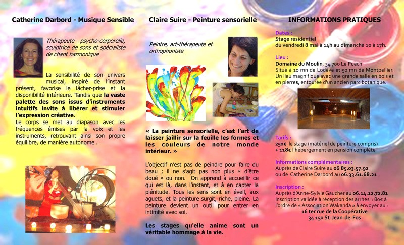 Stage Peinture Sensorielle et Musique Sensible
